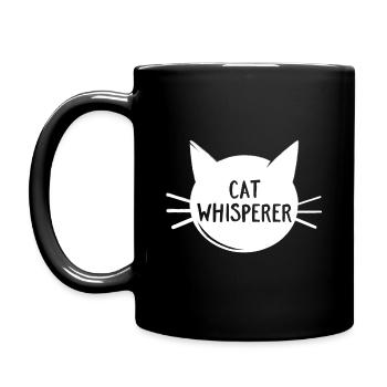 Cat Whisperer - Full Colour Mug - black - Left