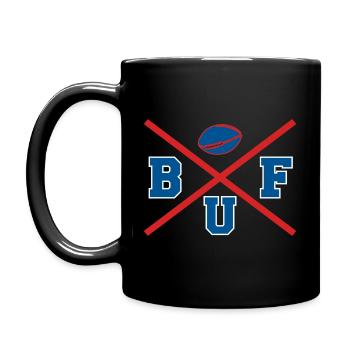 Croix de buffle - Mug uni - noir - Gauche