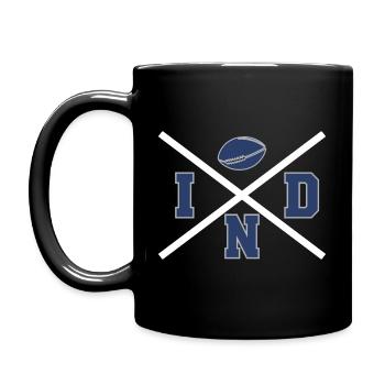 Indianapolis Cross - Tasse einfarbig - Schwarz - Links