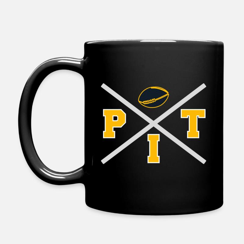 Pittsburgh Cross - Tasse einfarbig - Schwarz