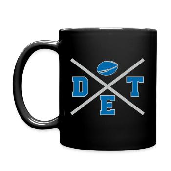 Detroit Cross - Tasse einfarbig - Schwarz - Links