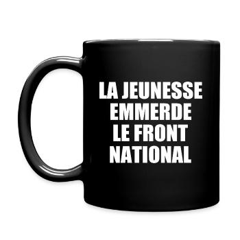 la jeunesse emmerde front national - Mug uni - noir - Gauche