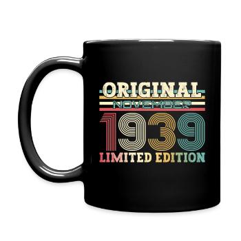 85th Birthday Original November 1939 Volume 39 - Full Colour Mug - black - Left