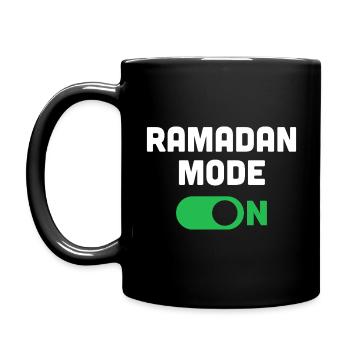 Ramadan-Modus an - Tasse einfarbig - Schwarz - Links