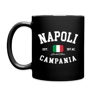 Napoli Campania Italia Flag Italy Naples - Full Colour Mug - black - Left