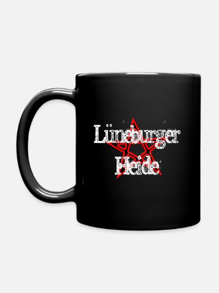 Lüneburger Heide - Tasse einfarbig - Schwarz