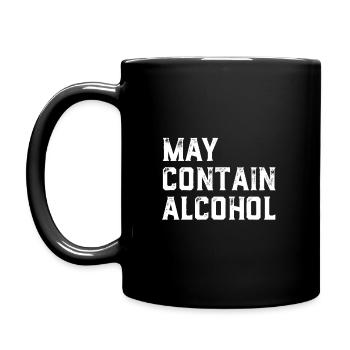 May Contain Alcohol - Alcohol - Full Colour Mug - black - Left