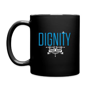 Würde, dieses Schiff. - Tasse einfarbig - Schwarz - Links