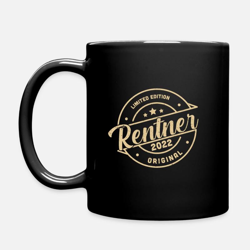 Rentner 2022 Limited Edition Original Ruhestand - Tasse einfarbig - Schwarz