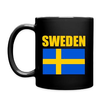Sweden - Full Colour Mug - black - Left