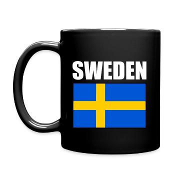 Sweden - Full Colour Mug - black - Left