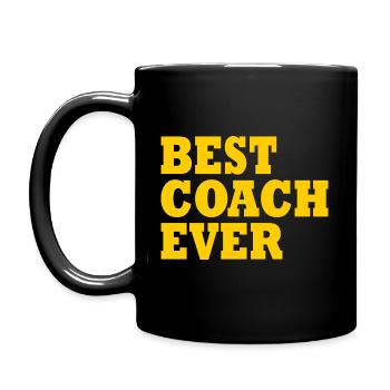 Best coach ever - Full Colour Mug - black - Left