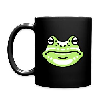 Waldfreunde Frosch - Tasse einfarbig - Schwarz - Links
