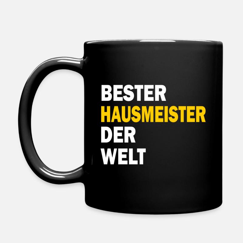 Bester Hausmeister Der Welt Haustechniker Geschenk - Tasse einfarbig - Schwarz