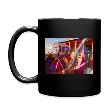 Libre et Ascendant - Une vie sans fardeau - Mug uni - noir - Gauche