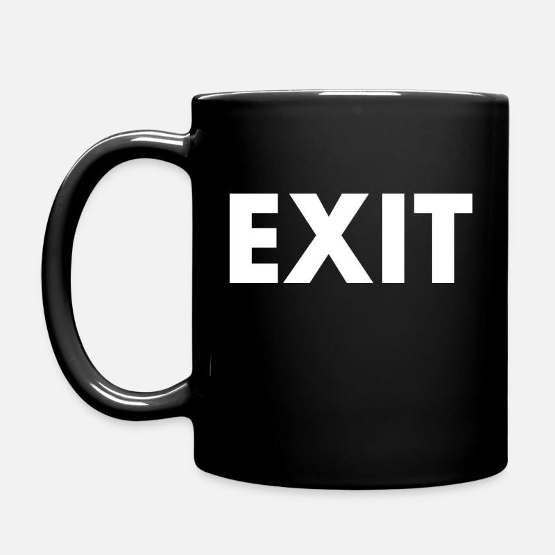 Exit - Tasse einfarbig - Schwarz