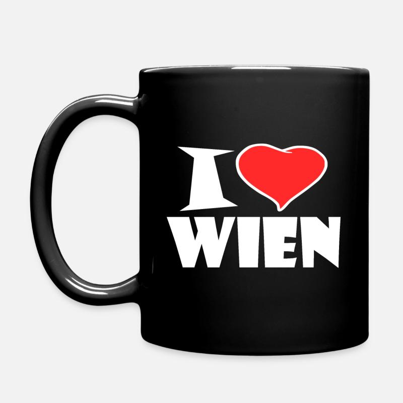 I love wien - Tasse einfarbig - Schwarz