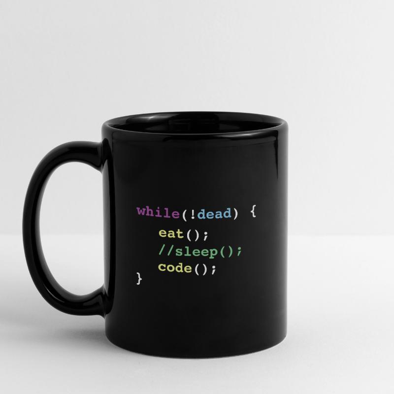 CODE CODING PROGRAMMIEREN PROGRAMMIERER GESCHENK Tasse einfarbig