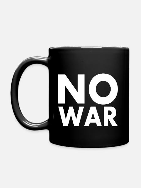 No war - Tasse einfarbig - Schwarz