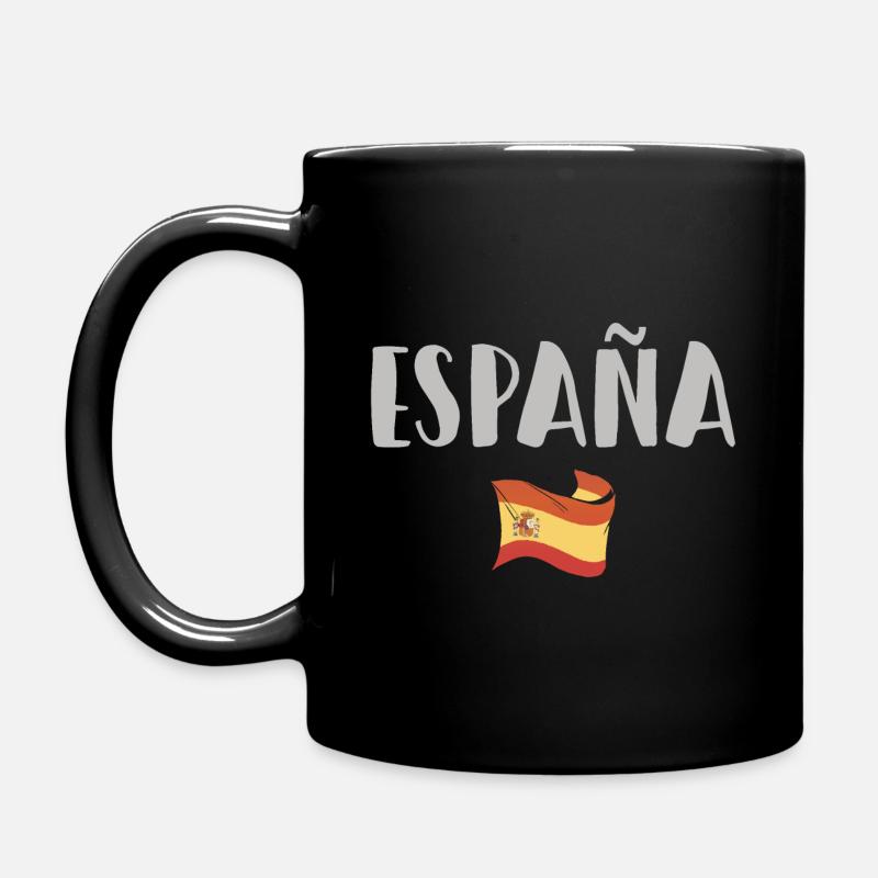 Spanien Fußball Trikot Spanische Flagge - Tasse einfarbig - Schwarz