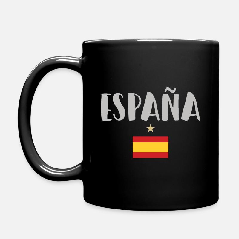 Spanien Fußball Trikot Spanische Flagge - Tasse einfarbig - Schwarz