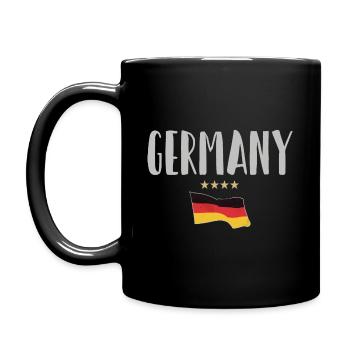 Allemagne Maillot de football Drapeau allemand - Mug uni - noir - Gauche
