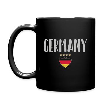 Allemagne Maillot de football Drapeau allemand - Mug uni - noir - Gauche