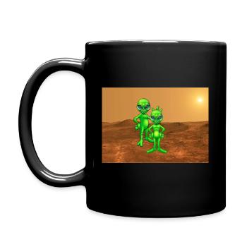 Martians humour - Full Colour Mug - black - Left