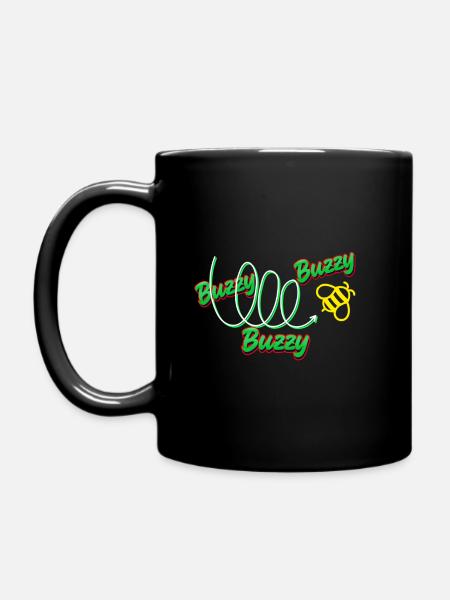 Busy Bee - Full Colour Mug - black