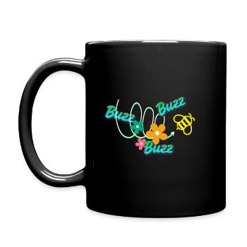 Relax Buzzer - Full Colour Mug - black - Left
