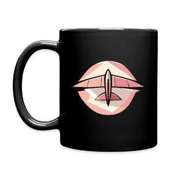 Pinkglidergreen - Full Colour Mug - black - Left