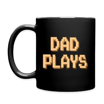 DAD PLAYS - Tasse einfarbig - Schwarz - Links