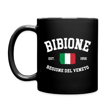 Bibione Regione Del Veneto Italia Flagge Italien - Tasse einfarbig - Schwarz - Links