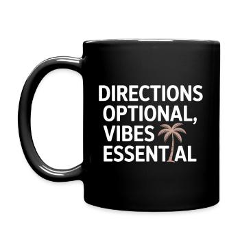 Itinéraire Optionnel Vibes Essentiel GIS Voyage - Mug uni - noir - Gauche