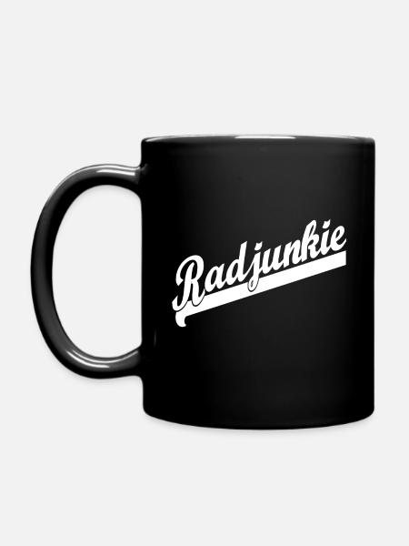 Radjunkie - radfahren - Tasse einfarbig - Schwarz