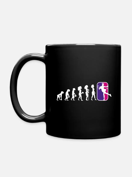 TENNIS EVOLUTION CADEAU DRÔLE DE JOUEUR DE TENNIS - Mug uni - noir