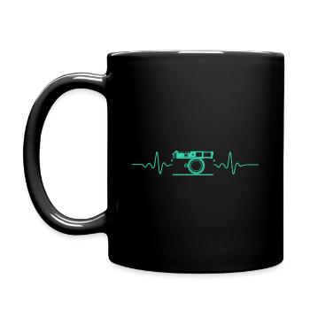 HEARTBEAT RANGEFINDER COOL 35MM CADEAU POUR APPAREIL PHOTO - Mug uni - noir - Gauche