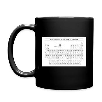 Periodic Table of Elements - Chemistry - Full Colour Mug - black - Left