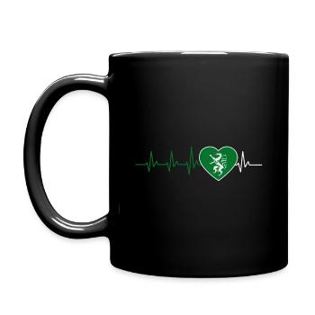 STEIERMARK WAPPEN STEIRER GRÜNES HERZ GESCHENK - Tasse einfarbig - Schwarz - Links