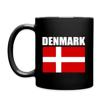 Denmark - Full Colour Mug - black - Left
