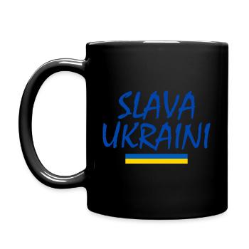 Slava ukraini - Mug uni - noir - Gauche