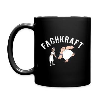 FACHKRAFT FRAUEN - Tasse einfarbig - Schwarz - Links