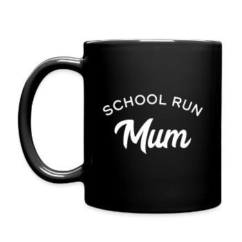 School Run Mum - Full Colour Mug - black - Left