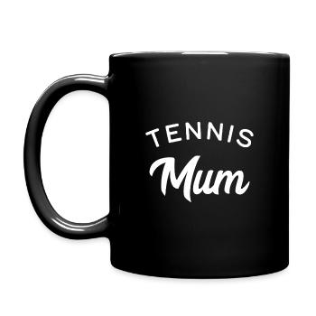 Tennis-Mama - Tasse einfarbig - Schwarz - Links
