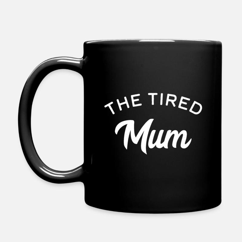 The Tired Mum - Full Colour Mug - black