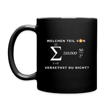 Welchen Teil von Bitcoin verstehst du nicht? - Tasse einfarbig - Schwarz - Links