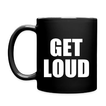 Get loud - Full Colour Mug - black - Left