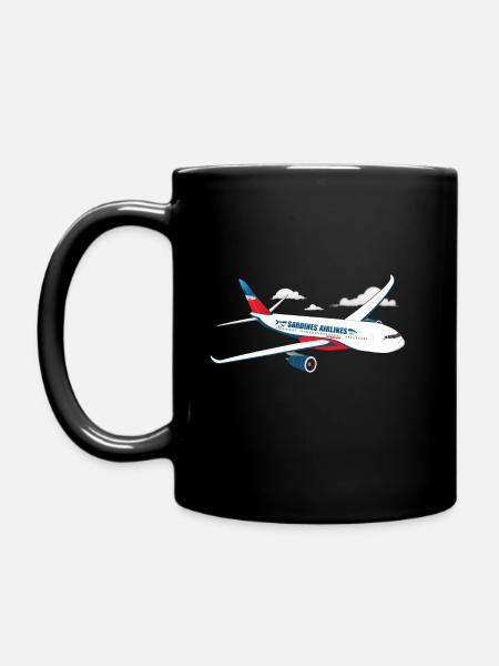 Sardines Airlines - Full Colour Mug - black