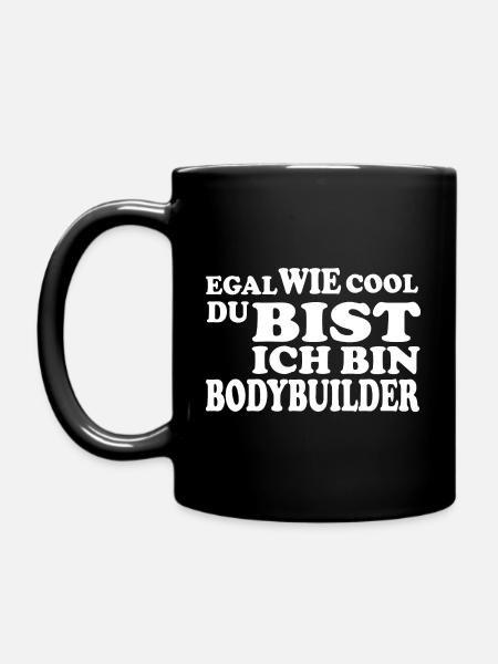 Bodybuilder - Tasse einfarbig - Schwarz