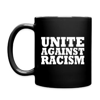 Contre le racisme - Mug uni - noir - Gauche